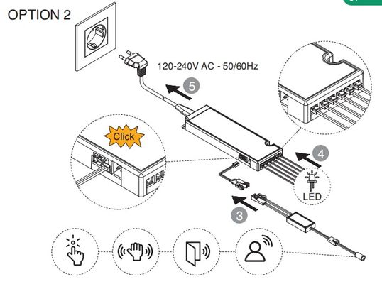 グローバル100-240VキャビネットLEDドライバー、letaronグローバル家具LEDドライバー、CE/ENEC/UKCA/SAA/UL